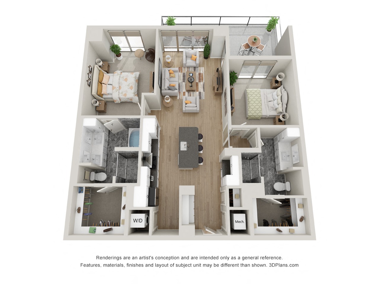 Apartment 0403 floorplan